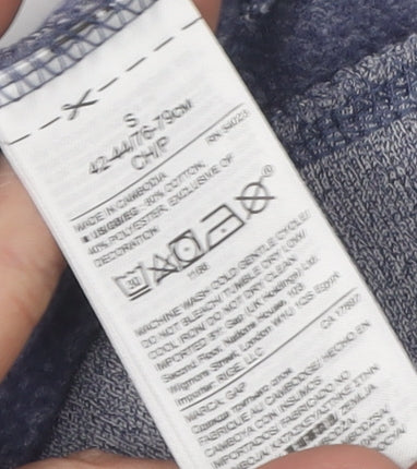 Gap Unisex Grey Full Zip Hoodie S Casual Comfort