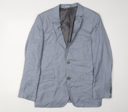Mens UK Size 44 Greenwoods Regular Blue Suit Jacket