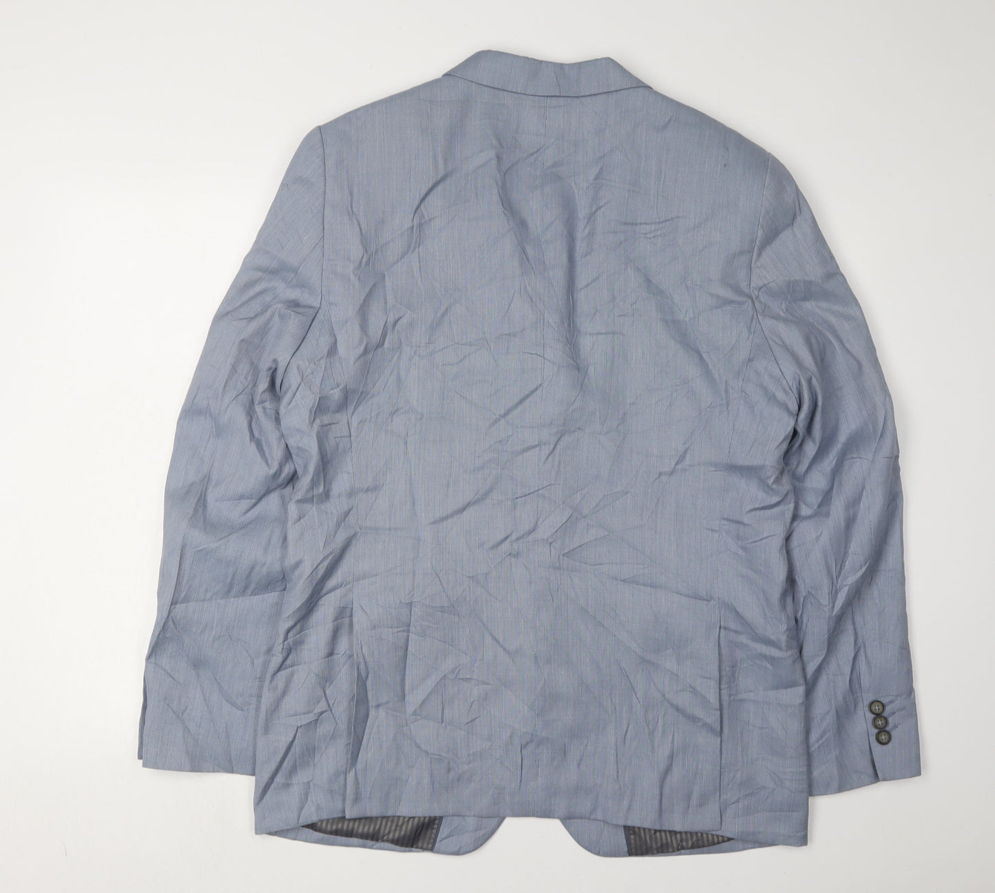 Mens UK Size 44 Greenwoods Regular Blue Suit Jacket