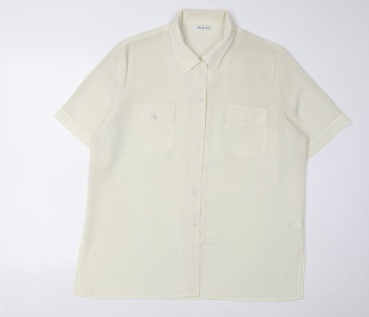 Womens UK Size 18 Berkertex Ivory  Button-Up