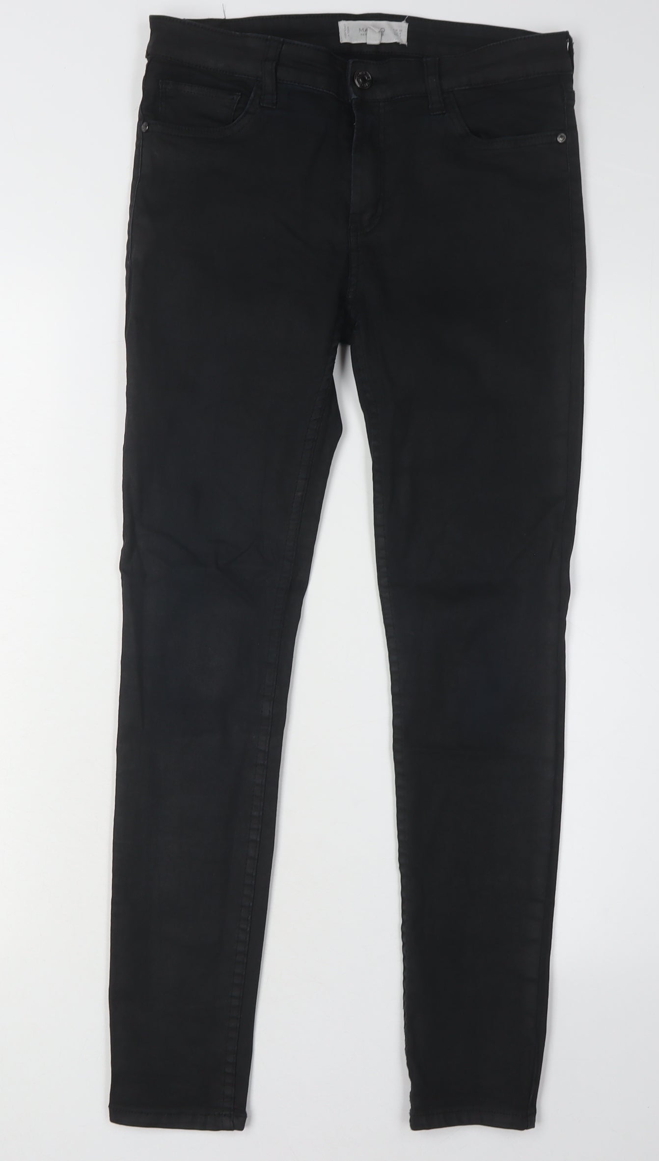 Mango Women's Black Skinny Jeans - Size 10, Slim Fit