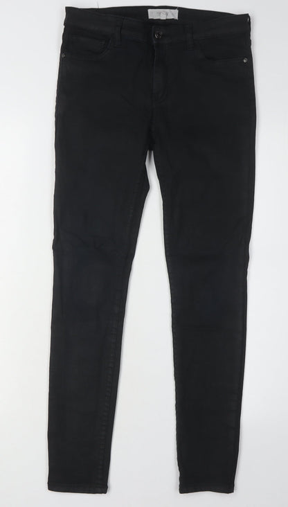 Mango Women's Black Skinny Jeans - Size 10, Slim Fit