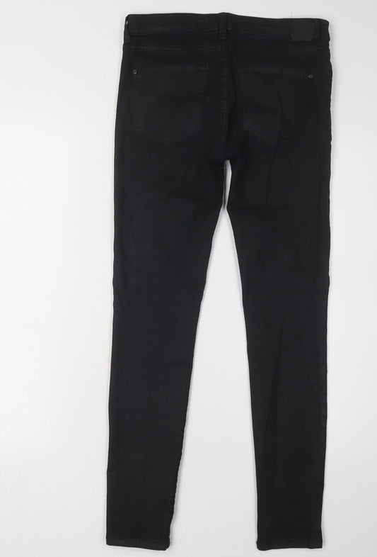 Mango Women's Black Skinny Jeans - Size 10, Slim Fit
