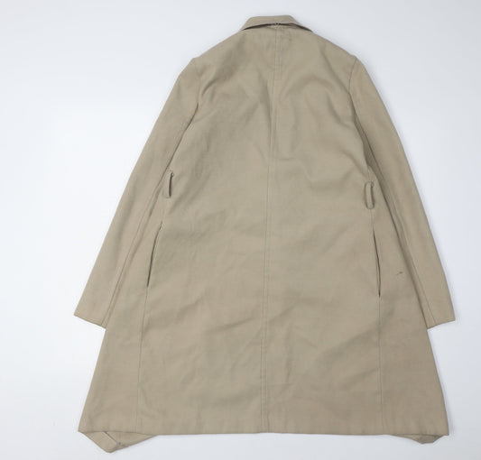 New Look Women's Beige Long Coat Size 6