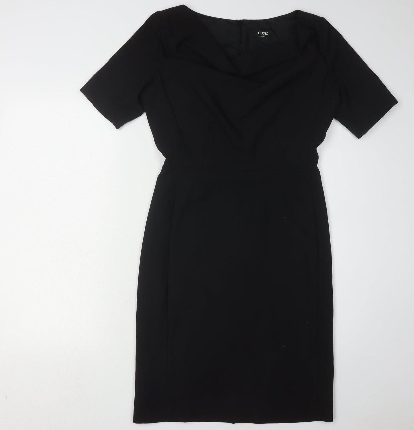 Oasis Women's Black Sheath Dress Size 10
