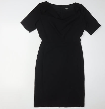 Oasis Women's Black Sheath Dress Size 10