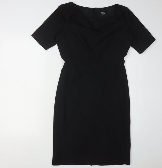 Oasis Women's Black Sheath Dress Size 10