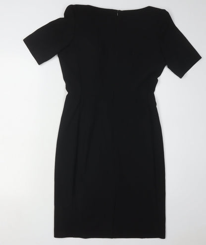 Oasis Women's Black Sheath Dress Size 10