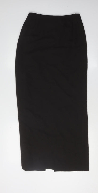 Kaliko Women's Black Wool Long Pencil Skirt Size S