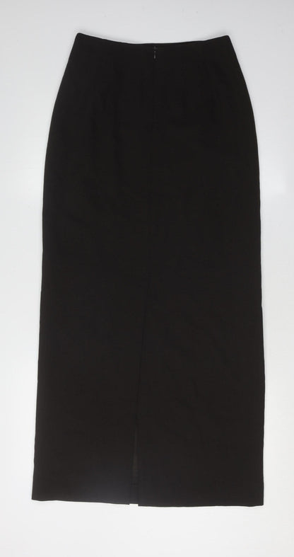 Kaliko Women's Black Wool Long Pencil Skirt Size S