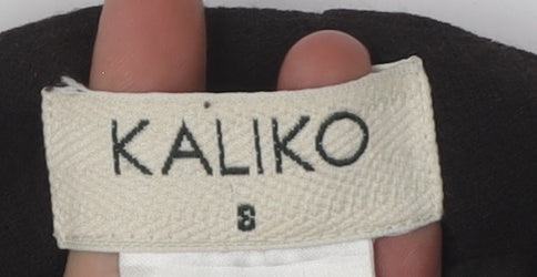 Kaliko Women's Black Wool Long Pencil Skirt Size S