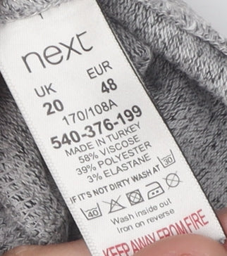 Next Women's Grey Knit Dress Size 20