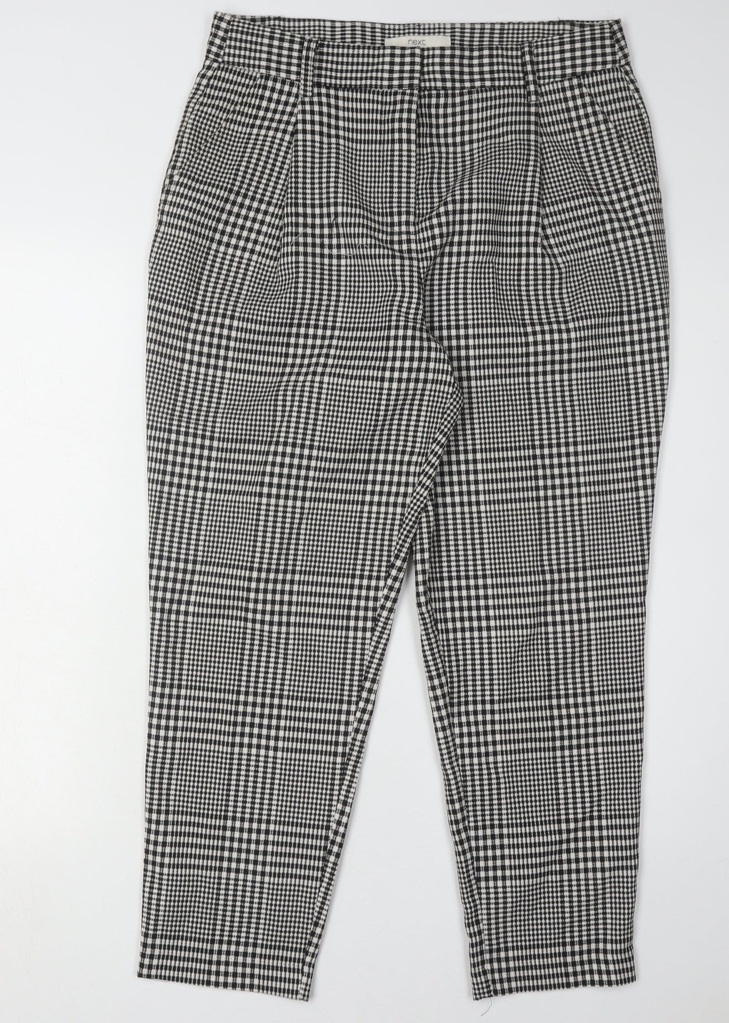 Womens UK Size 12 NEXT Regular Fit Casual Black Trousers