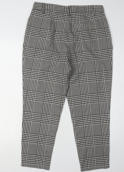 Womens UK Size 12 NEXT Regular Fit Casual Black Trousers