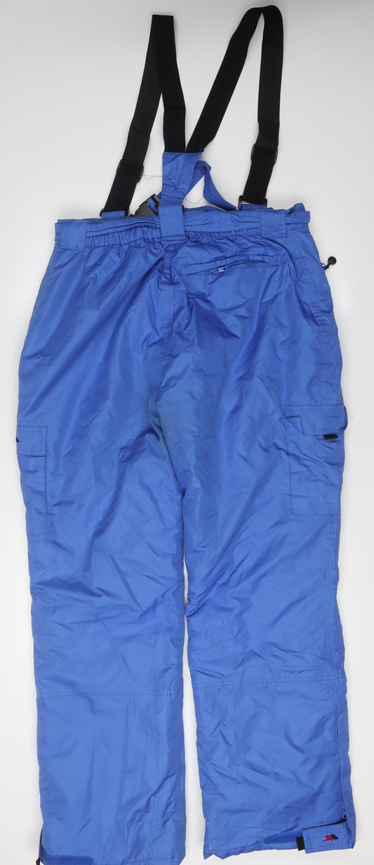 Trespass Men's Blue Snow Pants, Size L, Waterproof