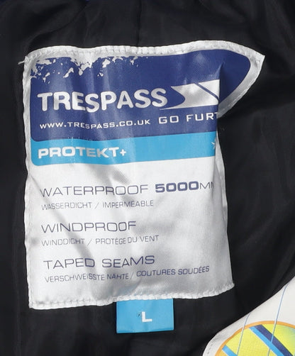 Trespass Men's Blue Snow Pants, Size L, Waterproof