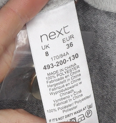 Womens UK Size 8 NEXT Grey Basic Jacket
