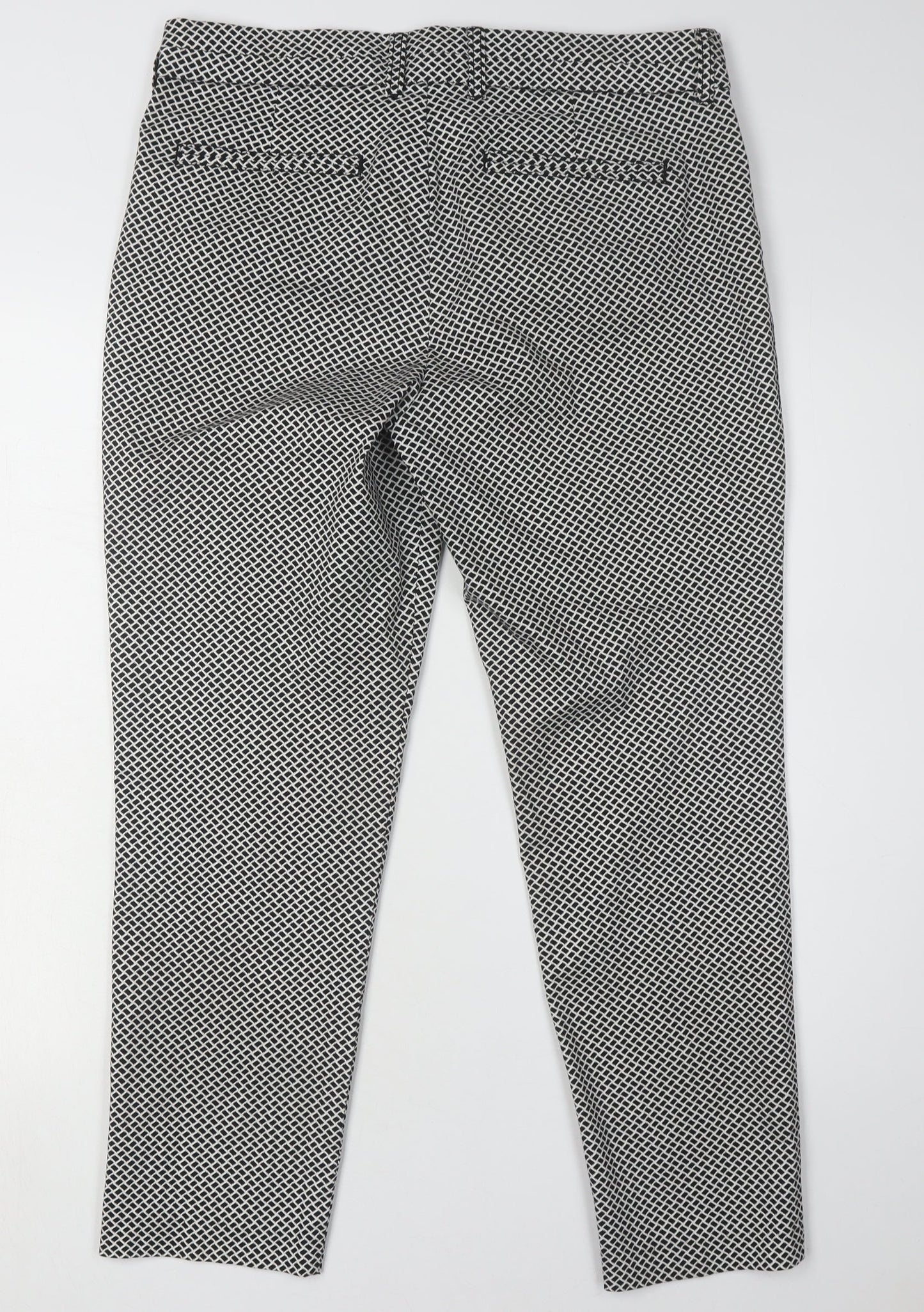 Womens UK Size 12 Gap Slim Fit Khakis Black Trousers