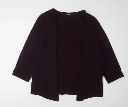 Womens UK Size L Wallis Purple Basic Blouse