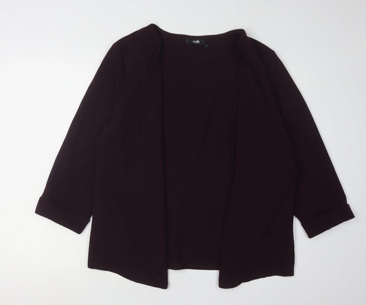 Womens UK Size L Wallis Purple Basic Blouse