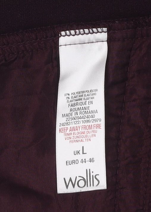 Womens UK Size L Wallis Purple Basic Blouse