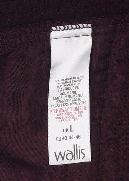Womens UK Size L Wallis Purple Basic Blouse