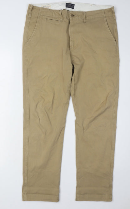 Levi Strauss Men's Beige Chino Trousers Size 30