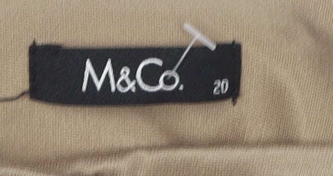 Womens UK Size 20 M&Co   Beige Trousers