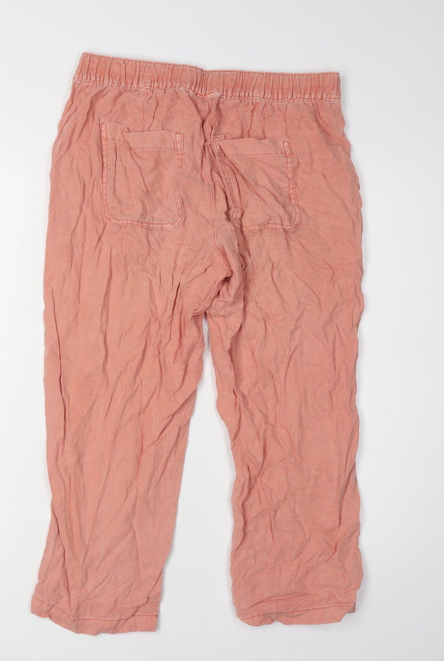 Womens UK Size 10 Principles Relaxed Fit Cargo Pink Trousers