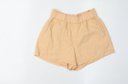 Hollister Women's Beige Paperbag Shorts XS
