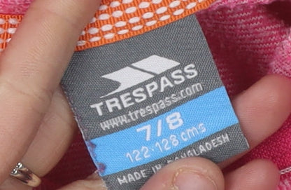 Trespass Girls Pink 1/4 Zip Sweatshirt 7-8 Years