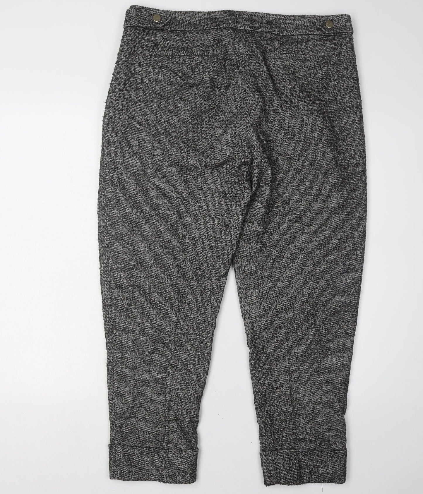 Womens UK Size 12 French Connection Classic Fit Casual Workwear Black Trousers