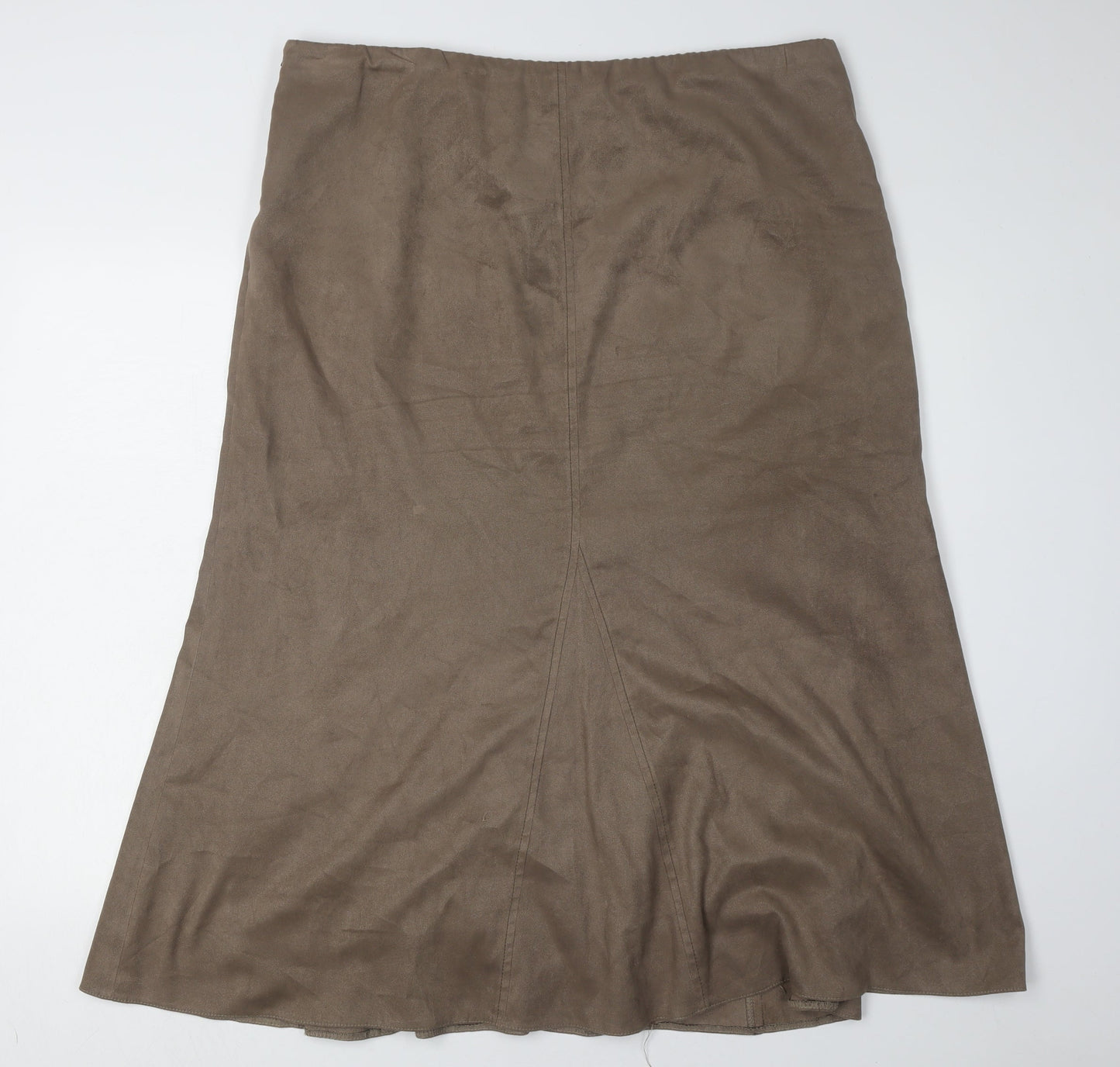 CC Women’s Brown Skirt, Size 18, Polyester Blend