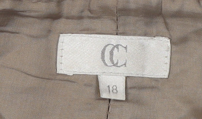 CC Women’s Brown Skirt, Size 18, Polyester Blend