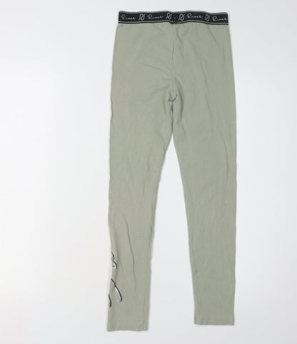 River Island Girls Green Leggings, 9-10 Years