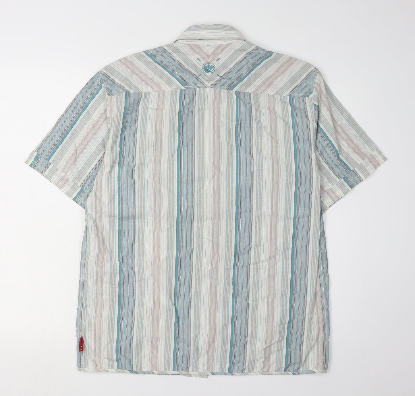 Fat Face Men's Multicoloured Striped Shirt S