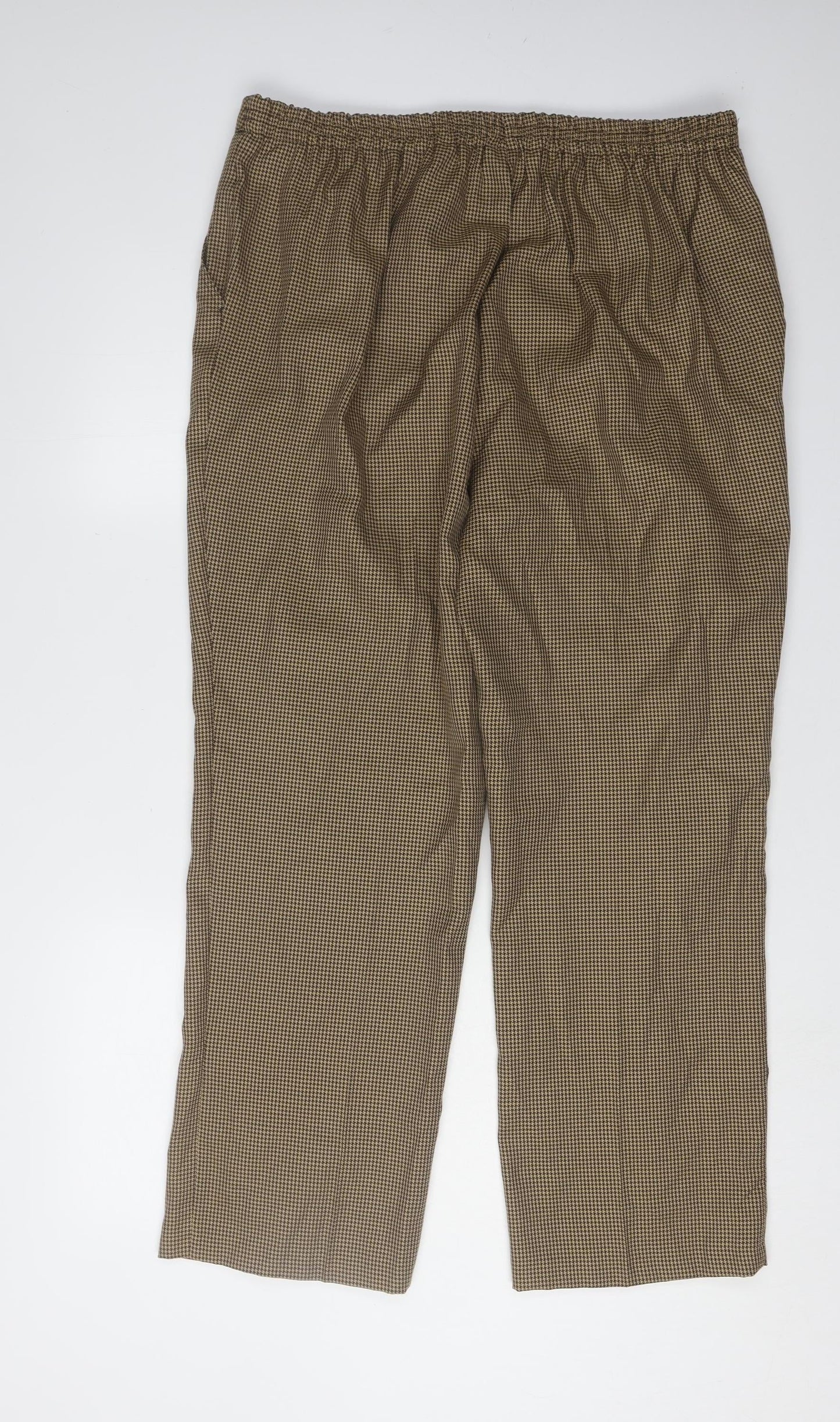 Womens UK Size 14 Damart Regular Fit Casual Brown Trousers