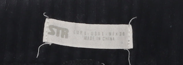 Unisex Adultss UK Size L Stradivarius   Black Trousers