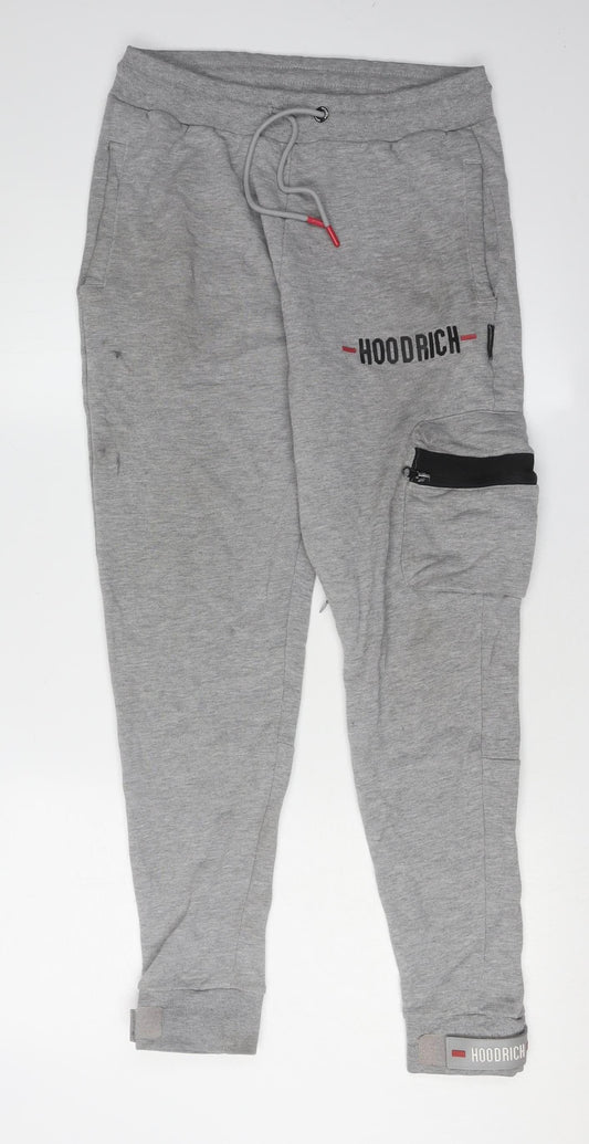 Hoodrich Men's Grey Jogger Trousers - Small
