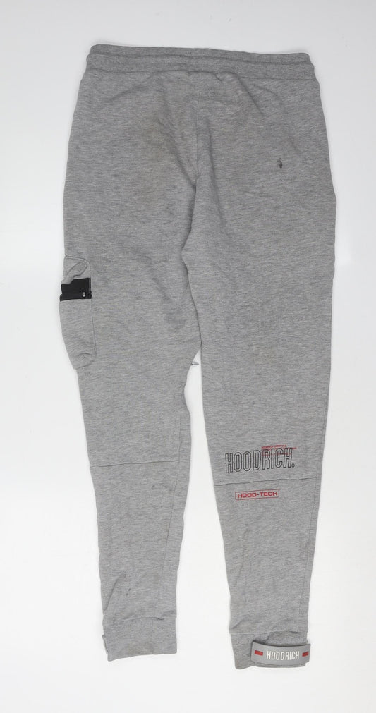 Hoodrich Men's Grey Jogger Trousers - Small