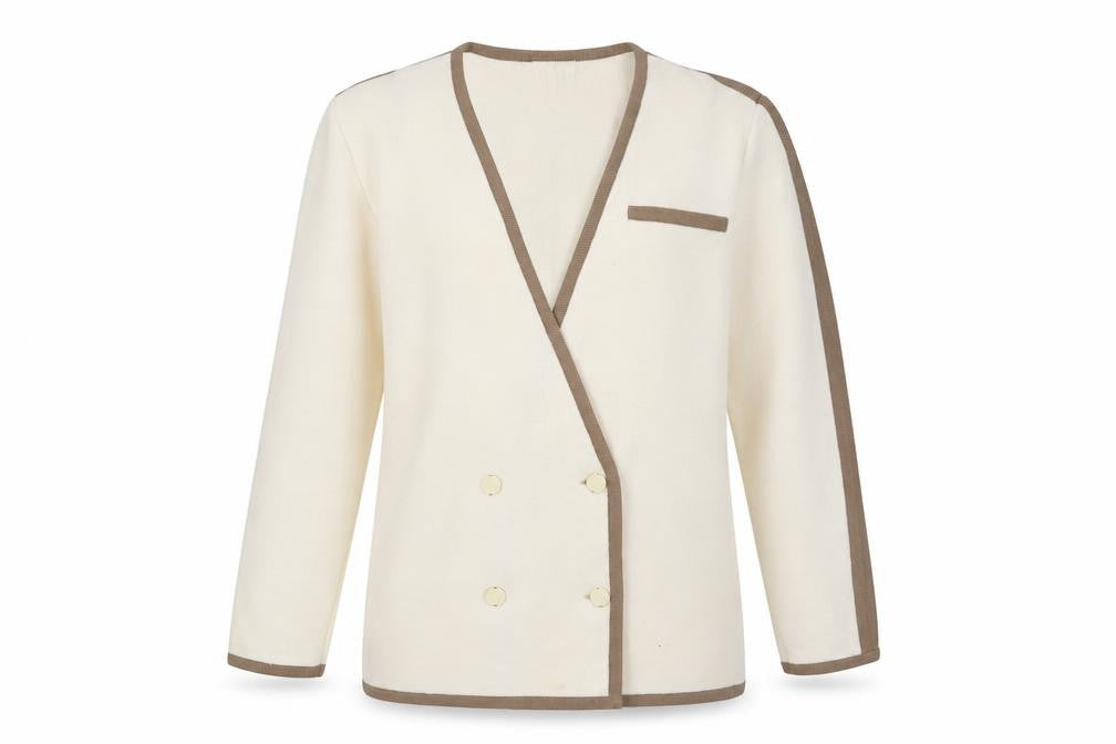 Womens UK Size 12 Bellino Ivory Cardigan Jumper