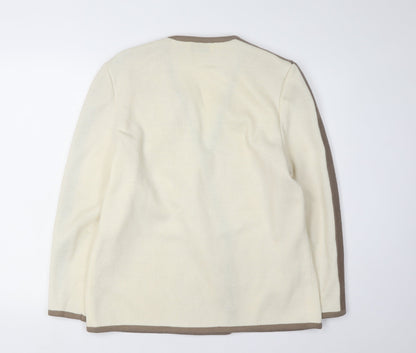 Womens UK Size 12 Bellino Ivory Cardigan Jumper