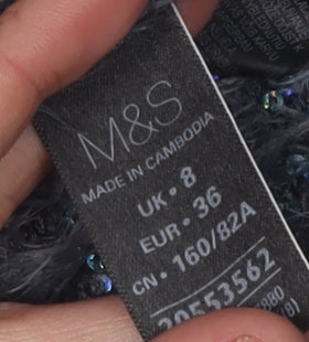 Womens UK Size 8 Marks and Spencer Grey  Jumper