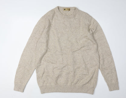 Marks & Spencer Men's Beige Pullover Jumper, Large