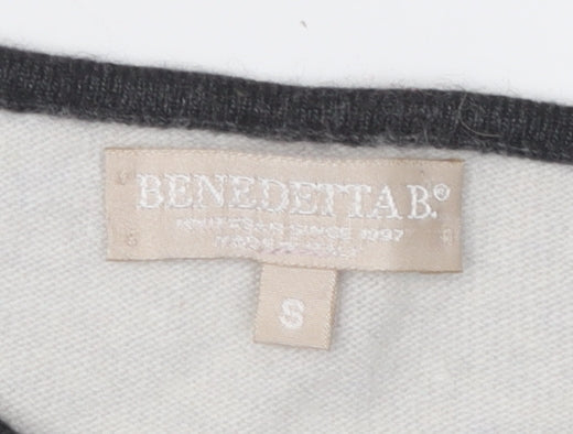 Womens UK Size S Benedetta B. Grey Pullover Jumper