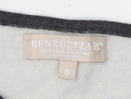Womens UK Size S Benedetta B. Grey Pullover Jumper