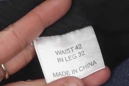 Gianni Feraud Men's Blue Trousers, Size 42