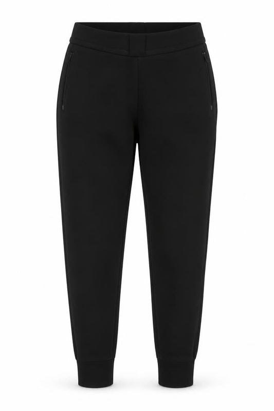Front view of Adidas Women's Black Joggers M Gym Training Trousers