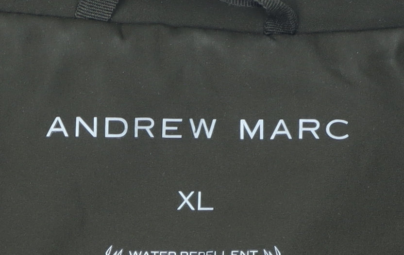 Andrew Marc Men's Green XL Water Resistant Jacket