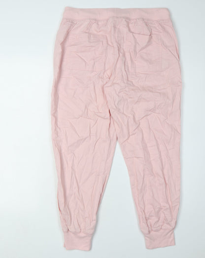 Womens UK Size M Gap Relaxed Fit Jogger Pink Trousers